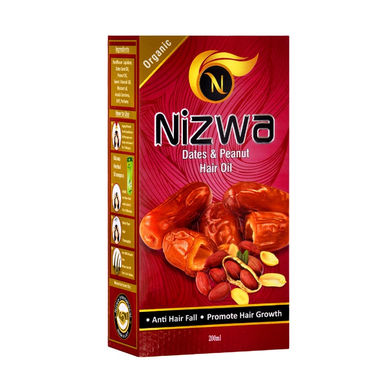 Nizwa Gold Dates & Peanut Hair Oil (200ml) – 