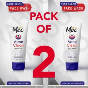 Pack of 2 Salicylic acid acne Foaming face wash by MECLAY UK (100ml)