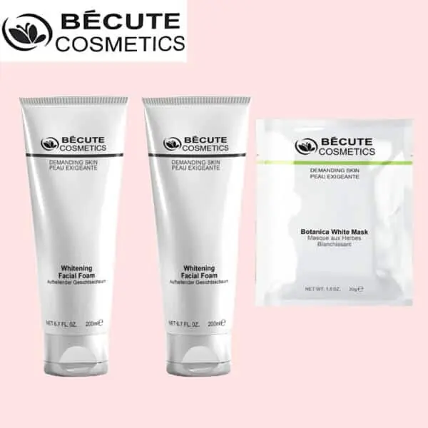 BUY 2 Becute Cosmetics Whitening Facial Foam (200ml) + FREE Botanic Mask (30gm