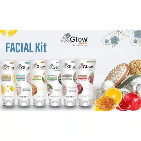 Glow More Whitening Facial Kit (200ml Each) Pack of 6