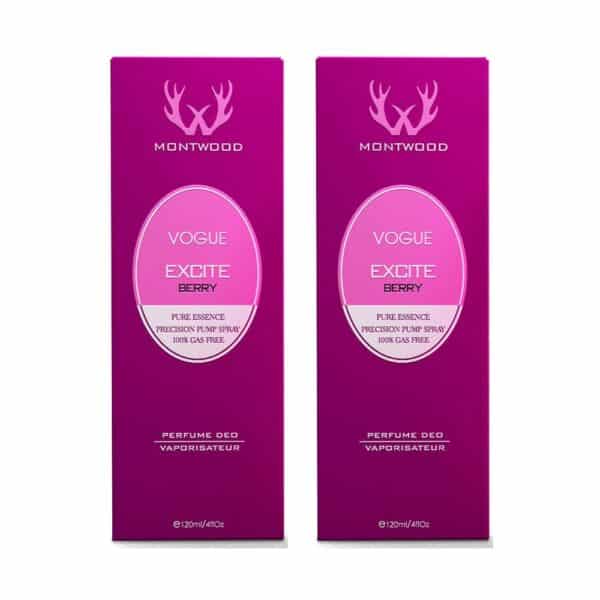 Montwood Vogue Excite Berry Perfume (120ml) Combo Pack