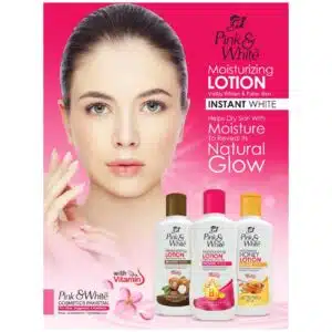 Pink & White Moisturizing Lotion (100ml) Pack of 3 Deal