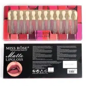 Miss Rose Professional Lipgloss (Pack of 12) Packet