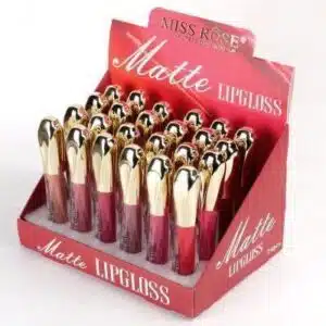 Miss Rose Professional Matte Lipgloss (Pack of 24) Combination