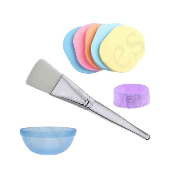 4-Pcs of Sponges Facial Band & Bowl