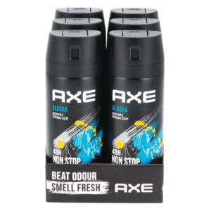 Axe Alaska 48H Body Spray (150ml) Pack of 6 Deal