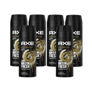 Axe Gold Temptation 48H Body Spray (150ml) Pack of 6 Deal