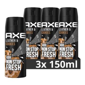 Axe Leather & Cookies Body Spray (150ml) Pack of 3