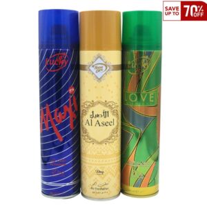 Lucky Maxi Al-Aseel & Love Air Fresheneners (Pack of 3 Deal) 300ml Each