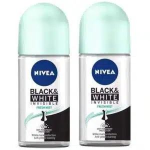 Nivea Black & White Fresh Mint Roll-On (50ml) Combo Pack