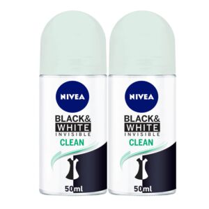 Nivea Black & White Invisible Clean Roll-On (50ml)