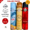 Ocean Breeze Gold Alluring & Red Rose Air Fresheners Deal (Pack of 3) 300ml Each