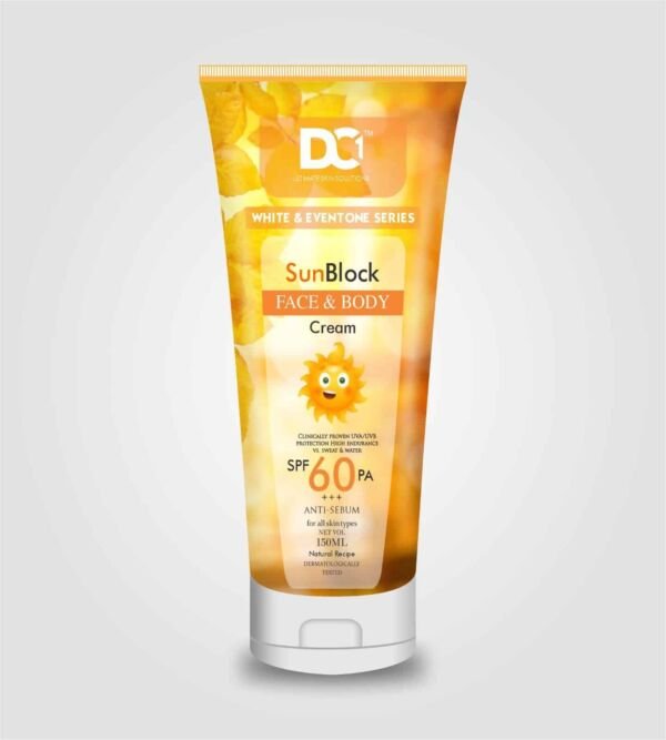 DC1 Sunblock Face & Body Cream SPF60 (150ml)