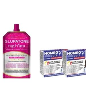 Glupatone 50ml + Homeo Cure Beauty Cream (Pack of 2)