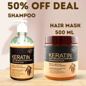 Brazilian Keratin Hair Mask & Shampoo (Combo Deal)