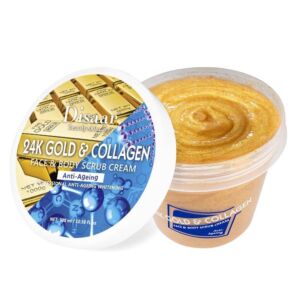 Disaar 24K Gold & Collagen Face & Body Scrub Cream (300ml)