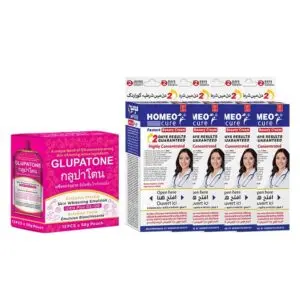 Glupatone Emulsion (50ml) 12Pcs + Homeo Cure Cream 24Pcs