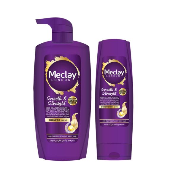 Meclay London Smooth & Straight Shampoo (680ml) + Conditioner