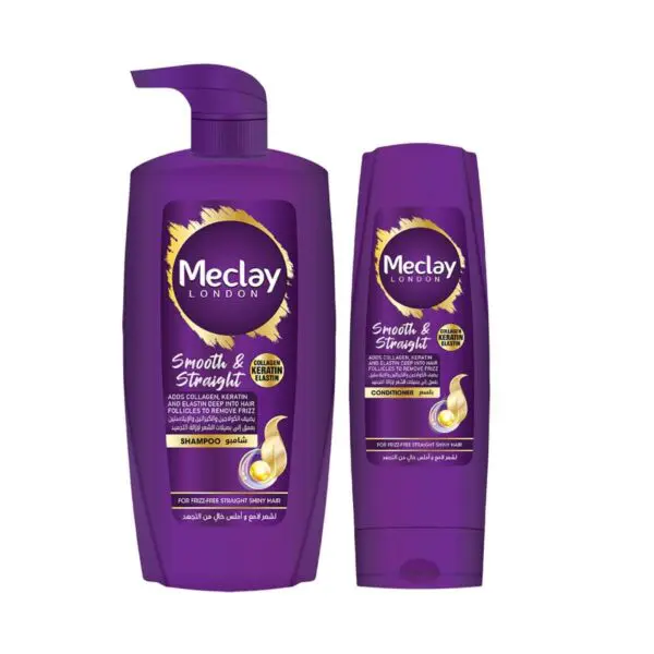 Meclay London Smooth & Straight Shampoo (680ml) + Conditioner
