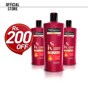 Tresemme Keratin Smooth & Straight Shampoo (170ml) Pack of 3