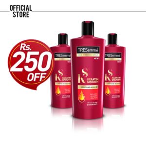 Tresemme Keratin Smooth & Straight Shampoo (360ml) Pack of 3