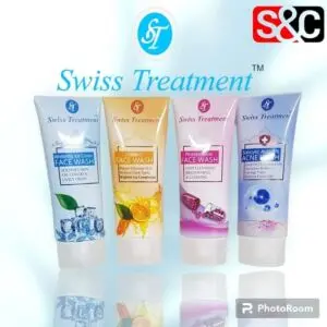 Swiss Treatment Whitening Face Washes (Pack of 4 Deal) 100gm Each