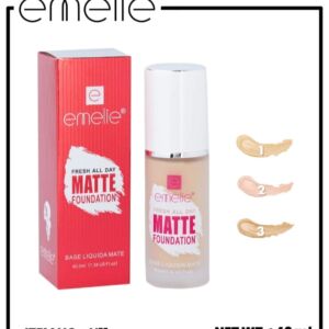Emelie Fresh All Day Matte Foundation (40ml) Shade-2