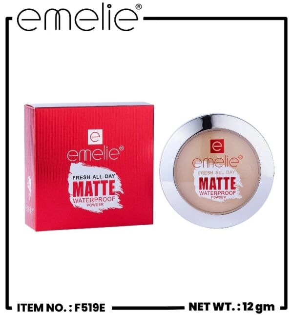 Emelie Fresh All Day Matte Waterproof Powder (12gm)