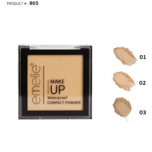 Emelie Makeup Waterproof Compact Powder Shade-3