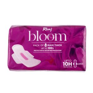 Rivaj UK Maxi Thick Bloom Sanitary Pads (Large)