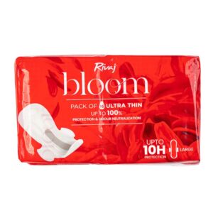 Rivaj UK Ultra Thin Bloom Sanitary Pads (Large)