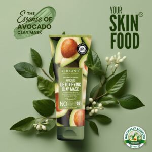 Vibrant Beauty Avocado Detoxifying Clay Mask (200ml)