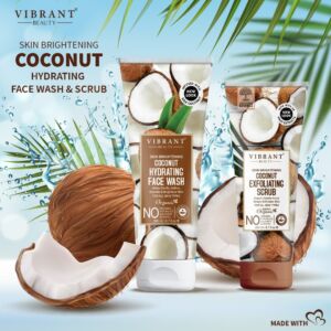 Vibrant Beauty Coconut Face Wash & Scrub (200ml)