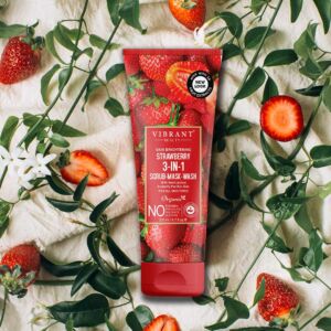 Vibrant Beauty Strawberry 3in1 Scrub-Mask-Wash (200ml)