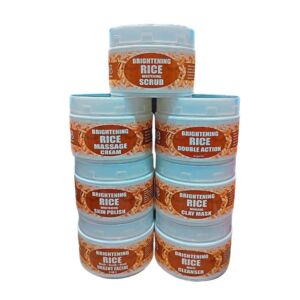 Brightening Rice Whitening Facial Series Kit (Pack of 7)
