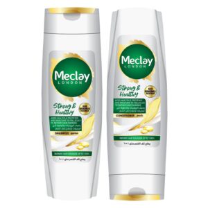 Meclay London Strong & Healthy Shampoo (185ml) + Conditioner Pair Box