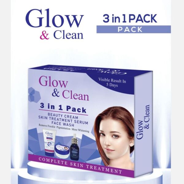 Glow & Clean 3in1 Pack Beauty Cream Serum & Face Wash Pack