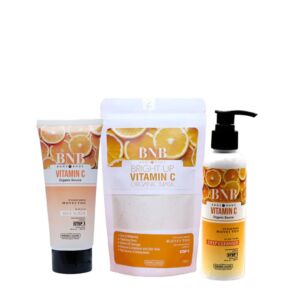 BNB Vitamin-C Brighten Up Kit (Cleanser+ Scrub + Mask)