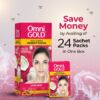 Omni Gold Whitening Urgent Facial (Pack of 24 Sachets)