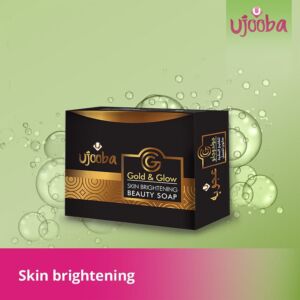 Ujooba Gold & Glow Skin Brightening Beauty Soap (100gm)