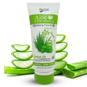 Derma Clean Aloe Vera Whitening Exfoliating Face Scrub (120ml)