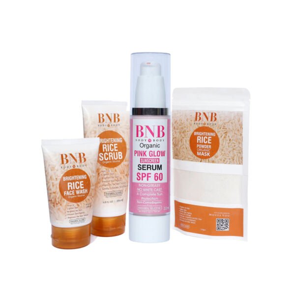 BNB Opulent Glow Bundle (Rice Extract Kit + Pink Glow SPF-60)