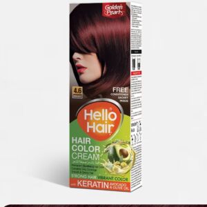 Golden Pearl Hello Hair Hair Color (Burgundy 4.6)