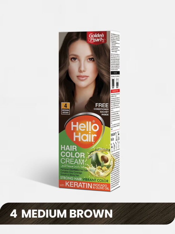 Golden Pearl Hello Hair Hair Color (Medium Brown 4)