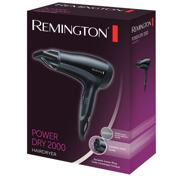 Remington D3010 Hair Dryer Powder Ionic 2000W