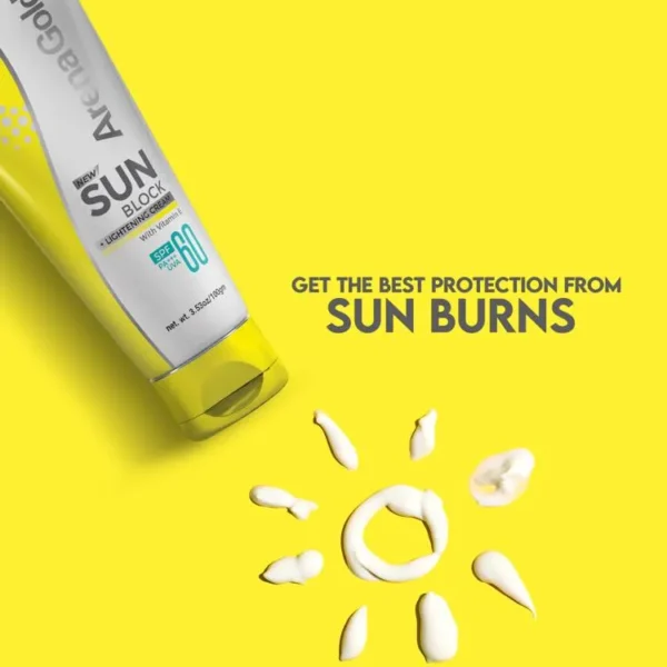 Arena Gold SPF60 Sunblock Cream (100gm)