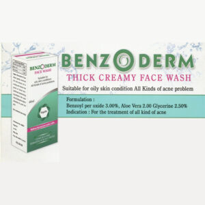 Rayuon Skincare Benzoderm Thick Creamy Face Wash (60ml) Suitable For Oily Skin Condition All Kinds Of Acne Problem