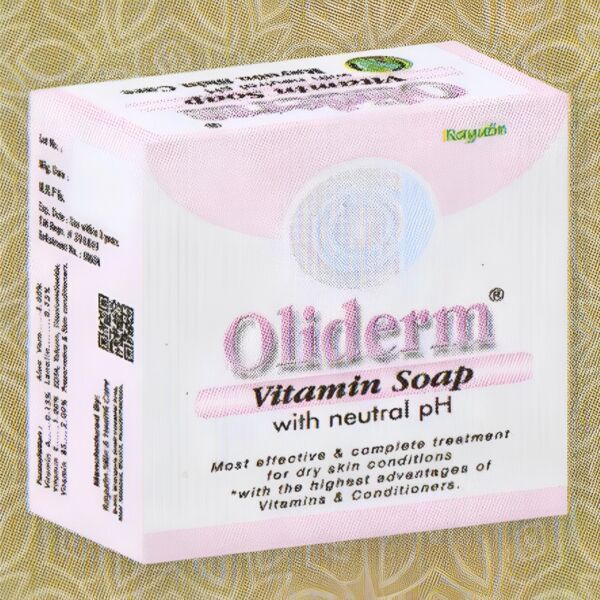 Rayuon Skincare Oliderm Vitamin Soap (100gm) For Complete Treatment of Dry Skin