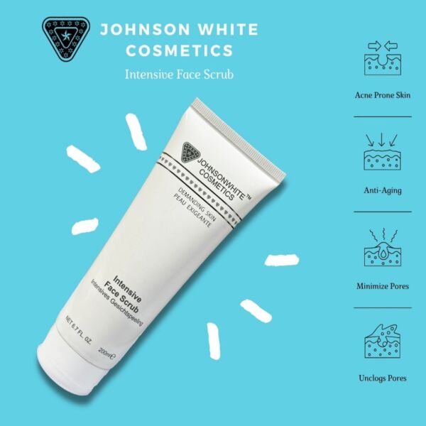 Johnson White Cosmetics Intensive Face Scrub (200ml) - Image 2