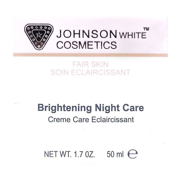 Johnson White Cosmetics Brightening Night Care (50gm) - Image 2